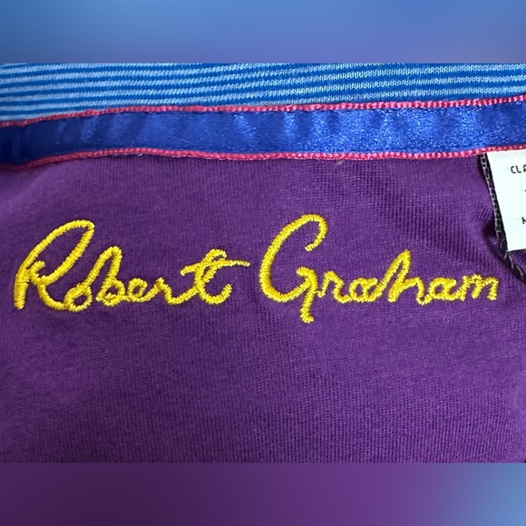 Men’s Robert Graham Blue Short Sleeve Tee - Picture 4 of 5